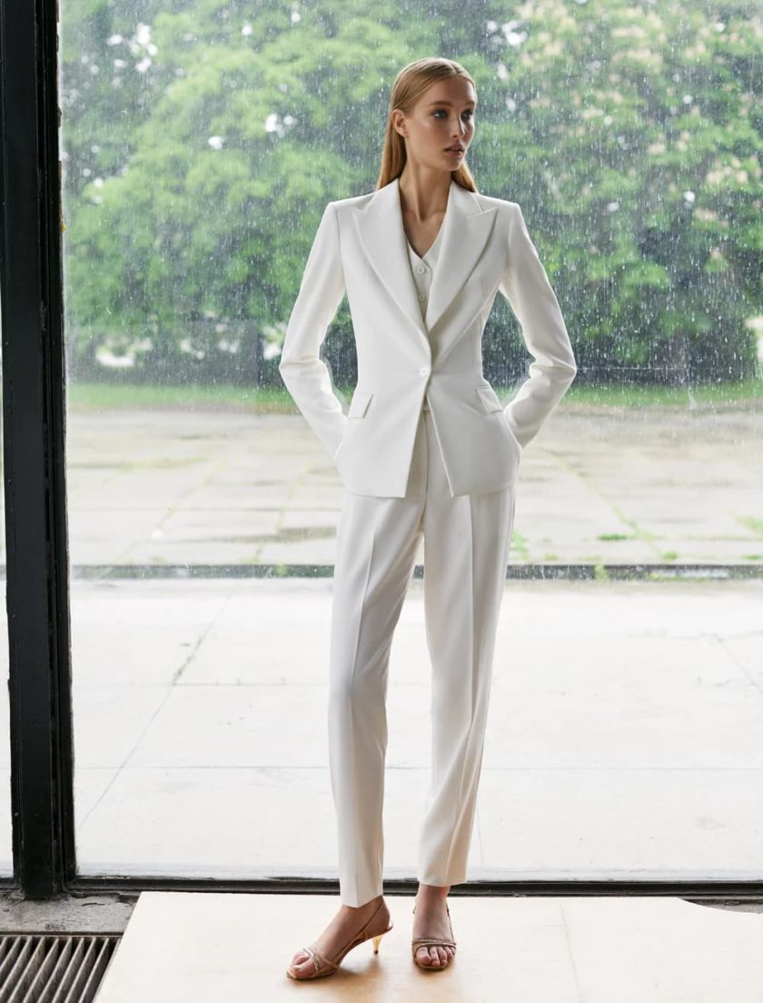 Ivory fitted jacket